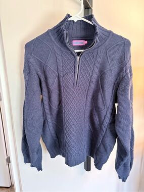 Edikted Black Quilted Zip-Up Sweater